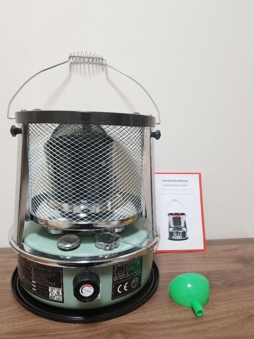 ストーブヒーター 緑色 メッシュカバー付き GEX ボトムヒーター20 | チャーム