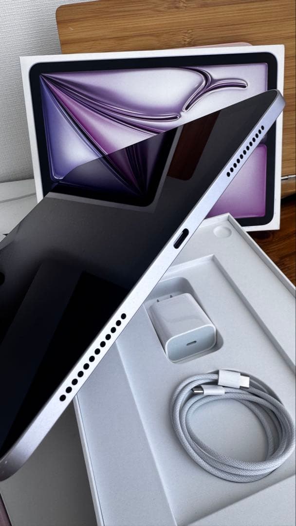 [美品]iPad Air M2 11インチ 128GB パープル wi-fi