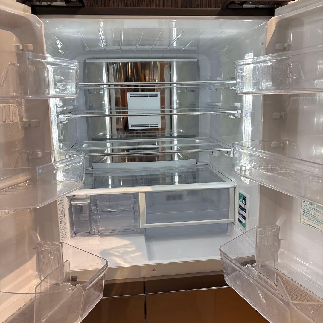 冷蔵庫 大容量 設置無料 6ドア シルバー