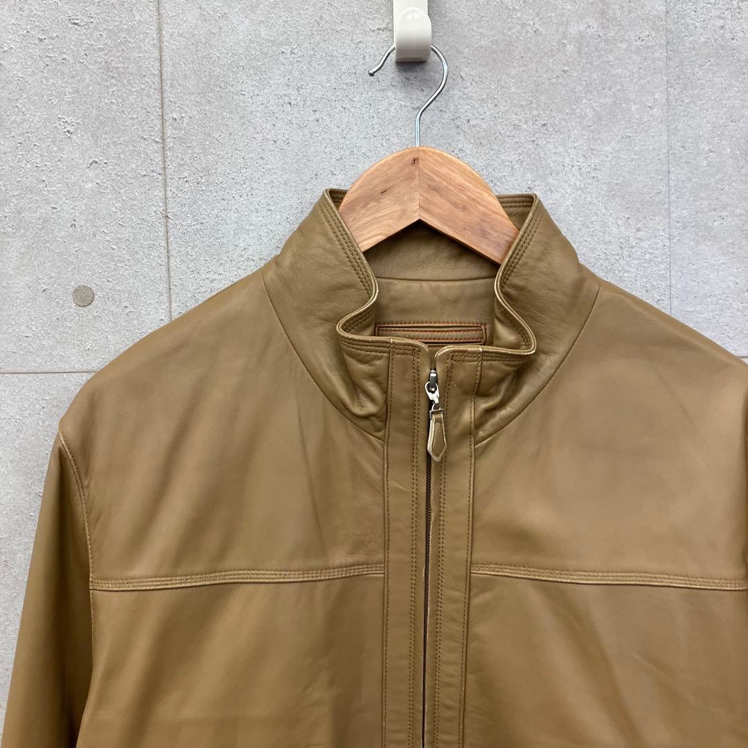 BALMAIN バルマン 羊革 ラム シープレザー ジャケット ベージュ L