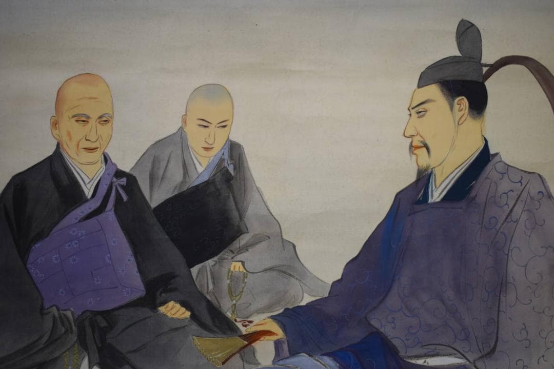 真作/観風/親鸞聖人/観音画賛/人物/大幅/布袋屋掛軸HK-78 - メルカリ