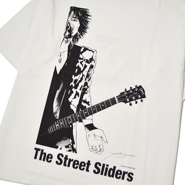 ストリートスライダーズ×上條 淳士×RUDE GALLERY ハリーTシャツ 白