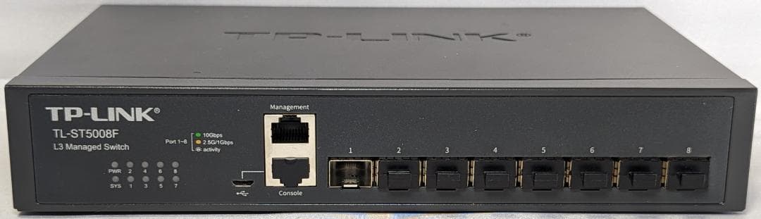 TL-ST5008F 8ポート 10G-SFP+ L3スイッチ [652] - メルカリ