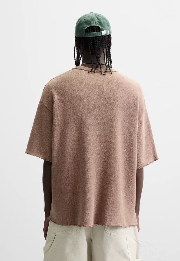 ZARA 5990円 コントラストプリントニットTシャツ - メルカリ