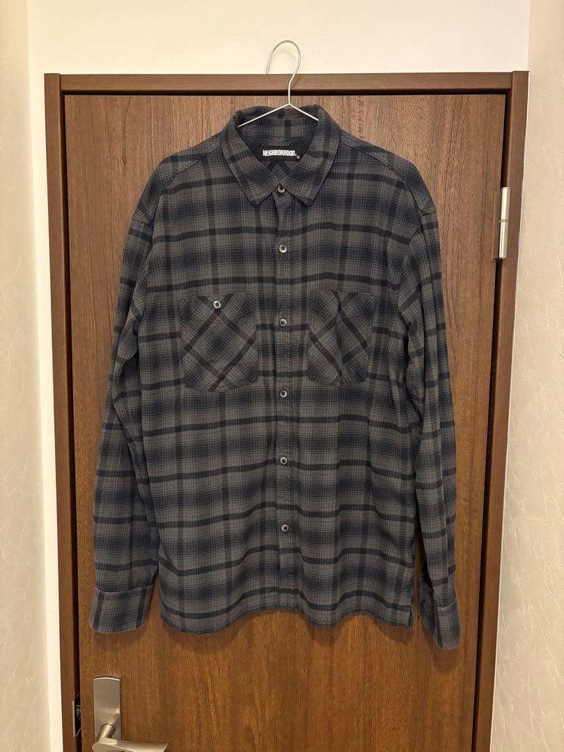 NEIGHBORHOOD ネルシャツ グレー L www.cosaga.com