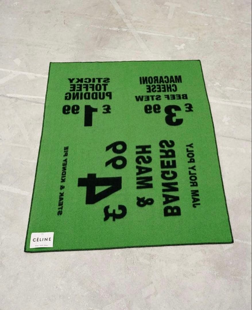 小物 CELINE Peter Miles Studio wool Blanket Celine Peter Miles Studio Wool Blanket - Blue Throws, Pillows