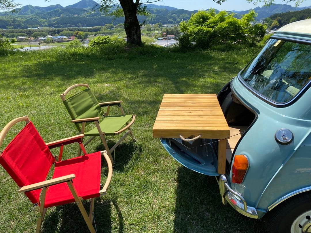 3wayトランクテーブル メープル ローバーミニ用 手づくり オールドミニ