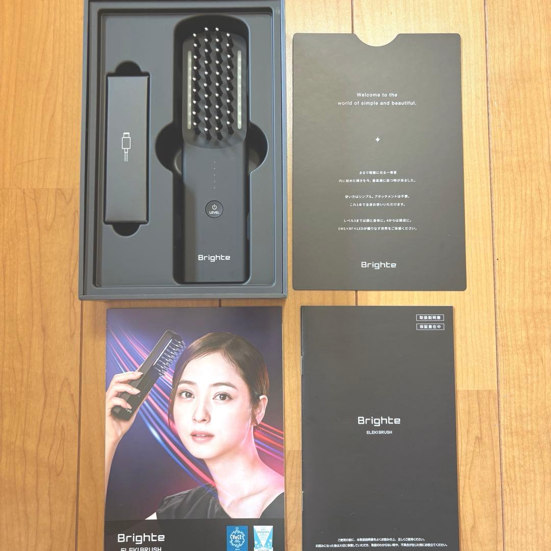 Brighte ELEKI BRUSH（ブライトエレキブラシ） Brighte ELEKI BRUSH ブラック ブライト エレキブラシ Brighte ELEKI