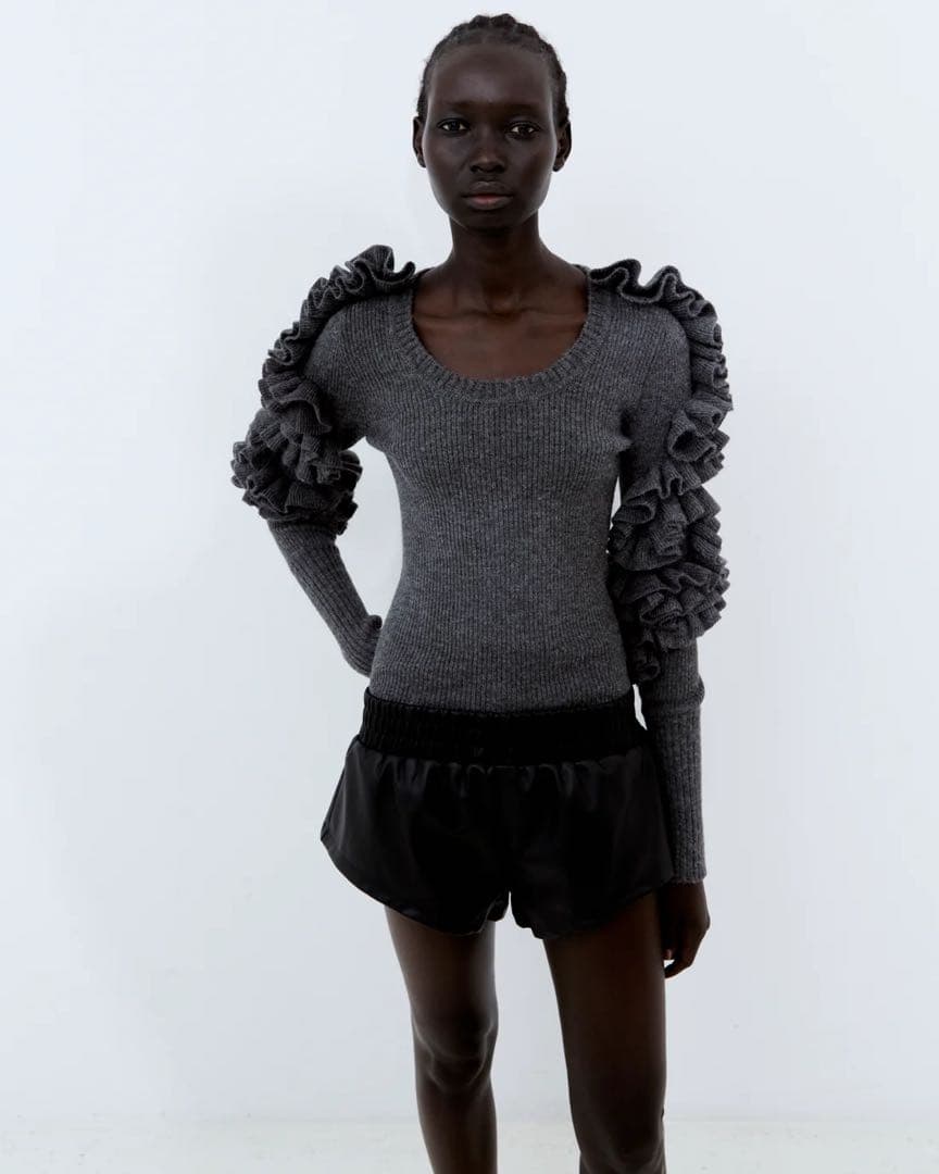 bibiy./FLORENTINA FRILL KNIT/新品 - メルカリ