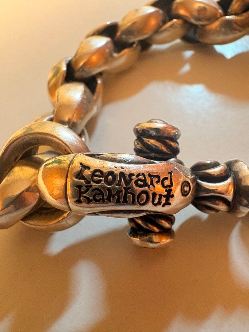 Leonard Kahnour シルバー925 チェーンブレスレット 約21㎝