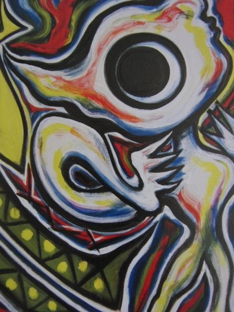 岡本太郎、「遭遇」、希少な額装用画集より、 新品高級額装付 - メルカリ