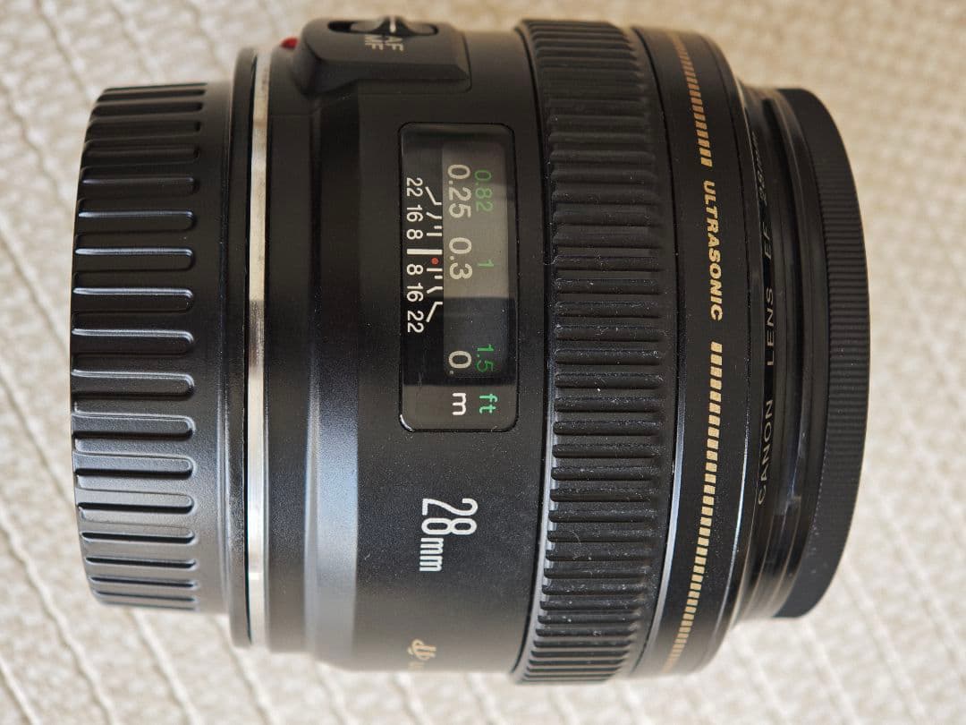 Canon EF28mm f1.8 USM ポーチ、プロテクター付属