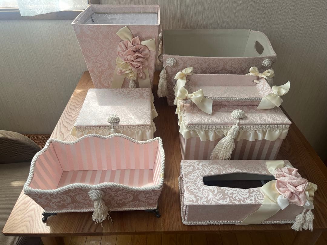 ジェニファーテイラー 小物収納ボックスセット　ピンク 楽天市場】ジェニファーテイラー ボックス3個セット heirloom pink