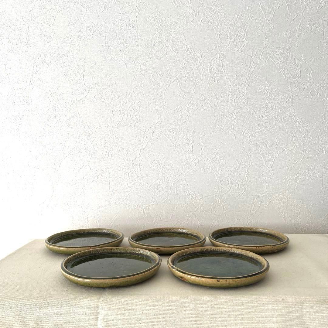 お 手頃 価格ハンドメイド・手芸 - M787 ○織部焼 作家さん 丸プレート