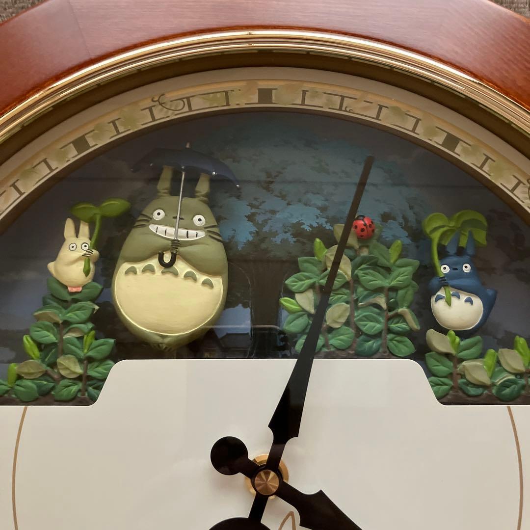 となりのトトロ からくり壁掛け時計 4MH769-M 木製 リズム時計工業