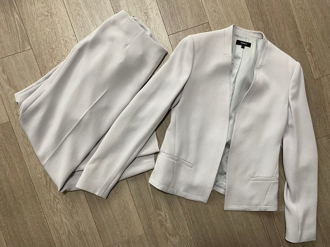 セオリースーツ　ノーカラージャケット　パンツ　セットアップ コーディネート詳細 | StyleHint | Theory（セオリー）公式通販サイト