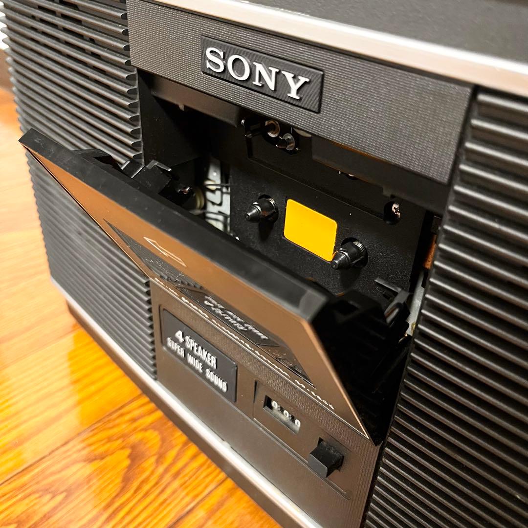 【極美品】SONY CF-3800 昭和レトロ 高級ラジカセ 動作品　4スピーカ