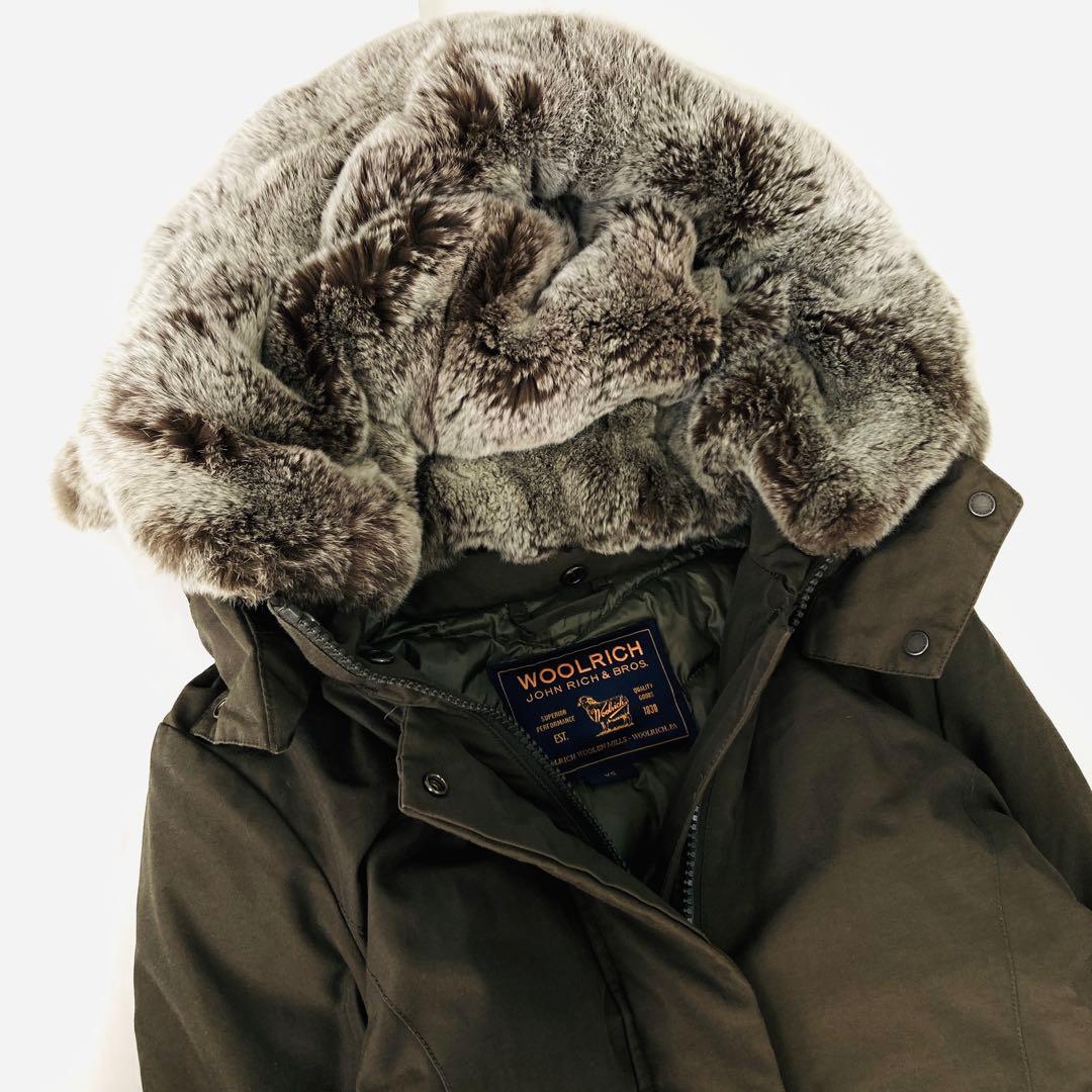 美品✨ウールリッチ ボウブリッジ ダウンコート ラビットファー