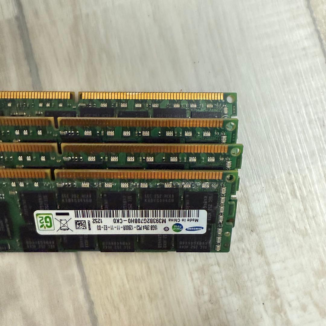 Samsung 16GB DDR3 メモリー PC3-12800 4枚セード