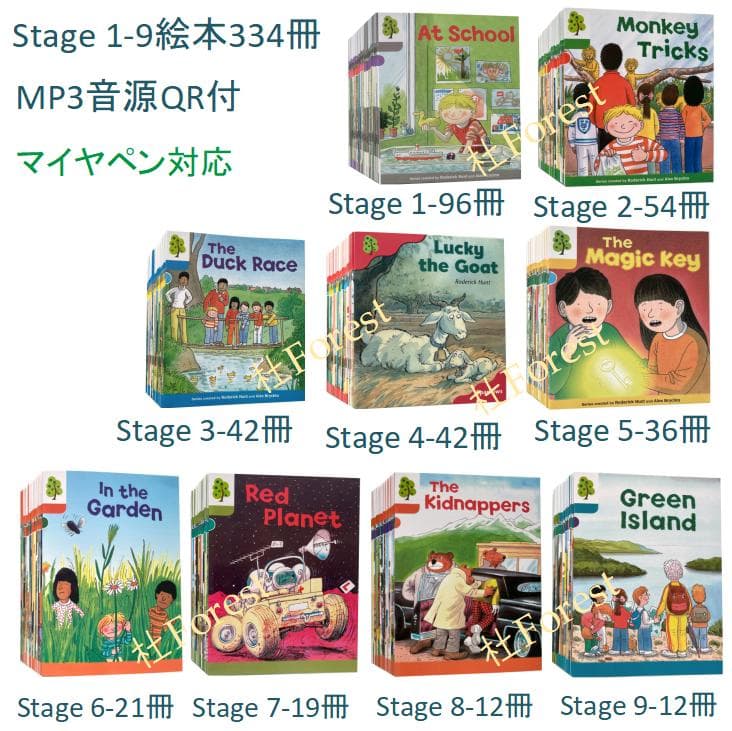 新品 ORT Stage 1-9 絵本334冊 公式音源 マイヤペン対応 - メルカリ