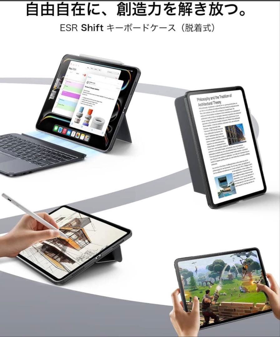 13インチ iPad AirWi-Fiモデル 256GB – キーボード付ケース