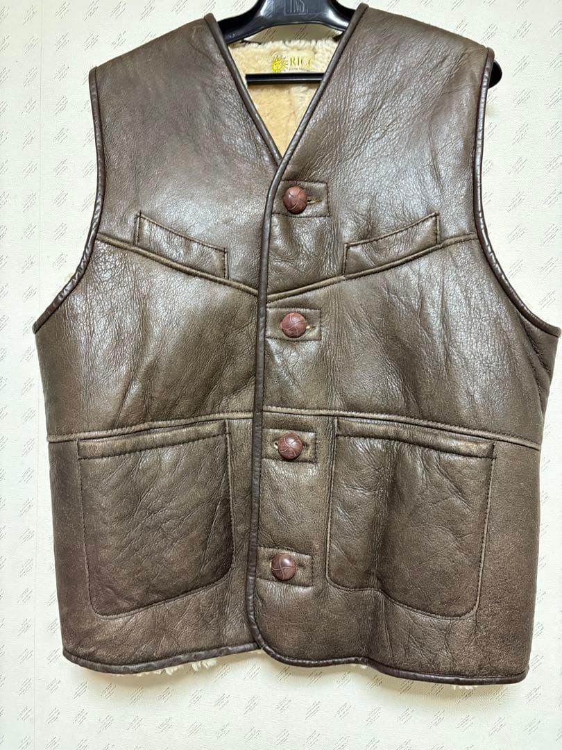 ５３１５　リアルムートンベスト ファー裏地付き trim_ofnls_item92cb74eead6711f