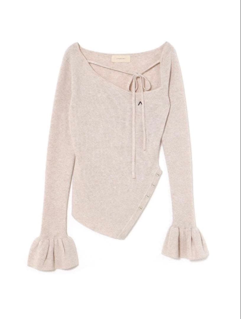 andmary Flora knit tops beige