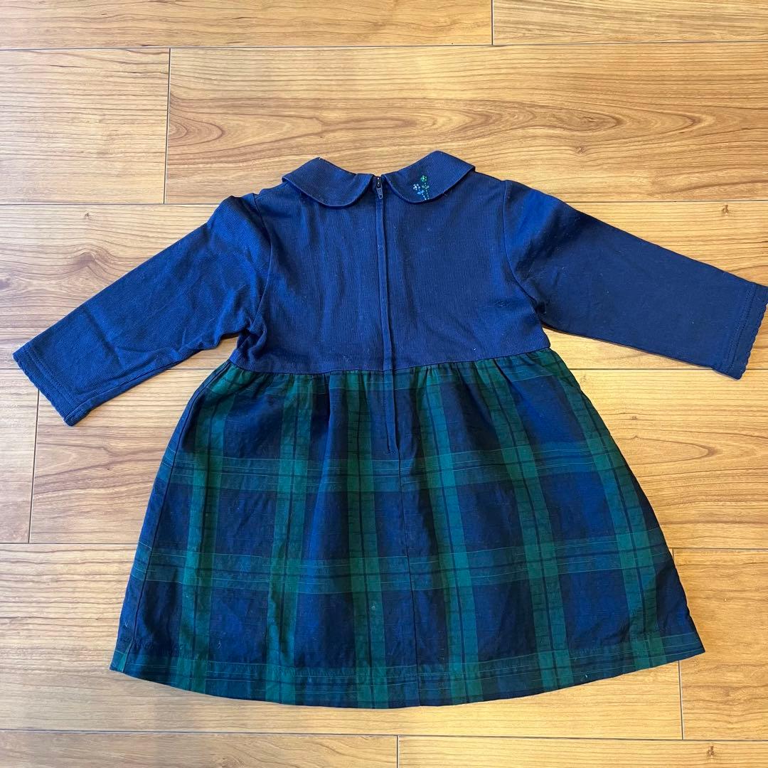 美品ファミリア80 ファミリアチェック柄のワンピース - メルカリ