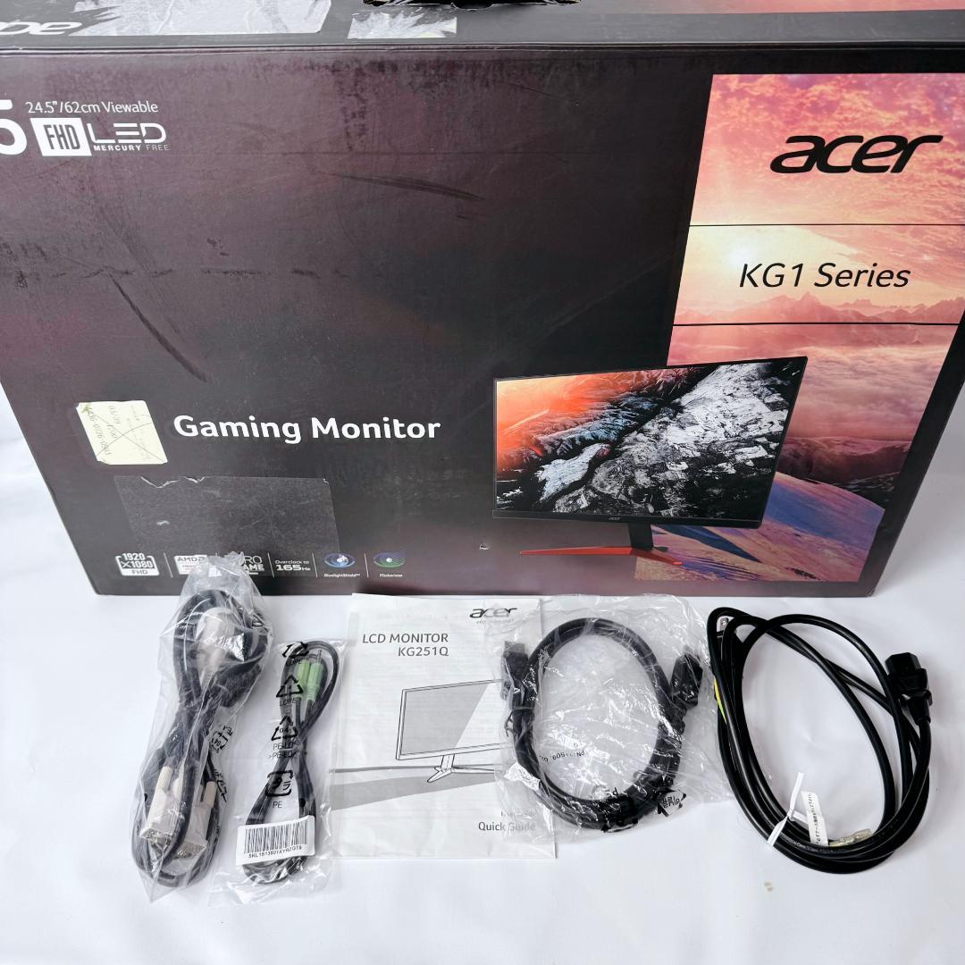 箱付 Acer ゲーミングモニター KG251QJbmidpx