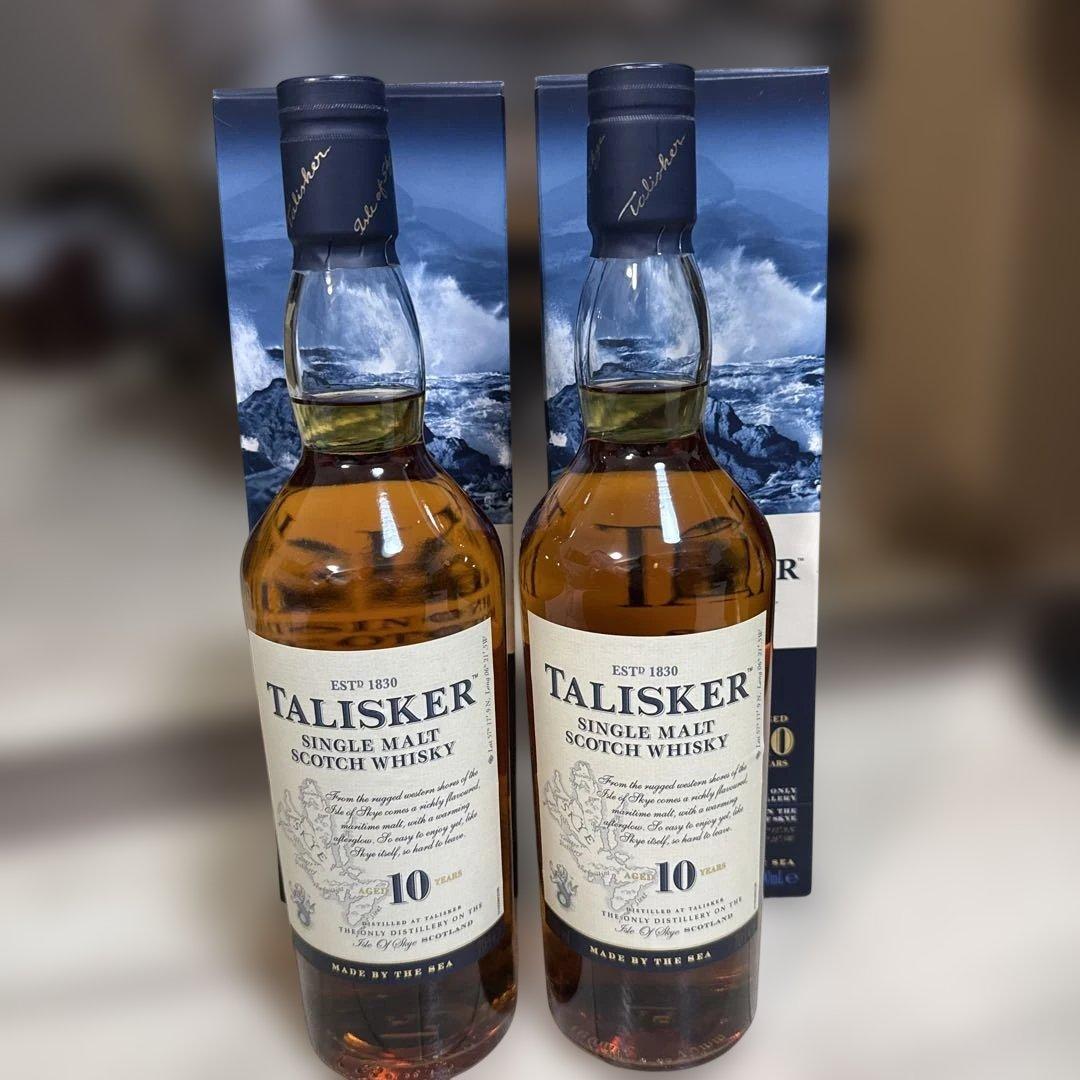 タリスカー 10年 700ml 45.8% 旧ラベル 2本セット 箱付き未開封 - メルカリ