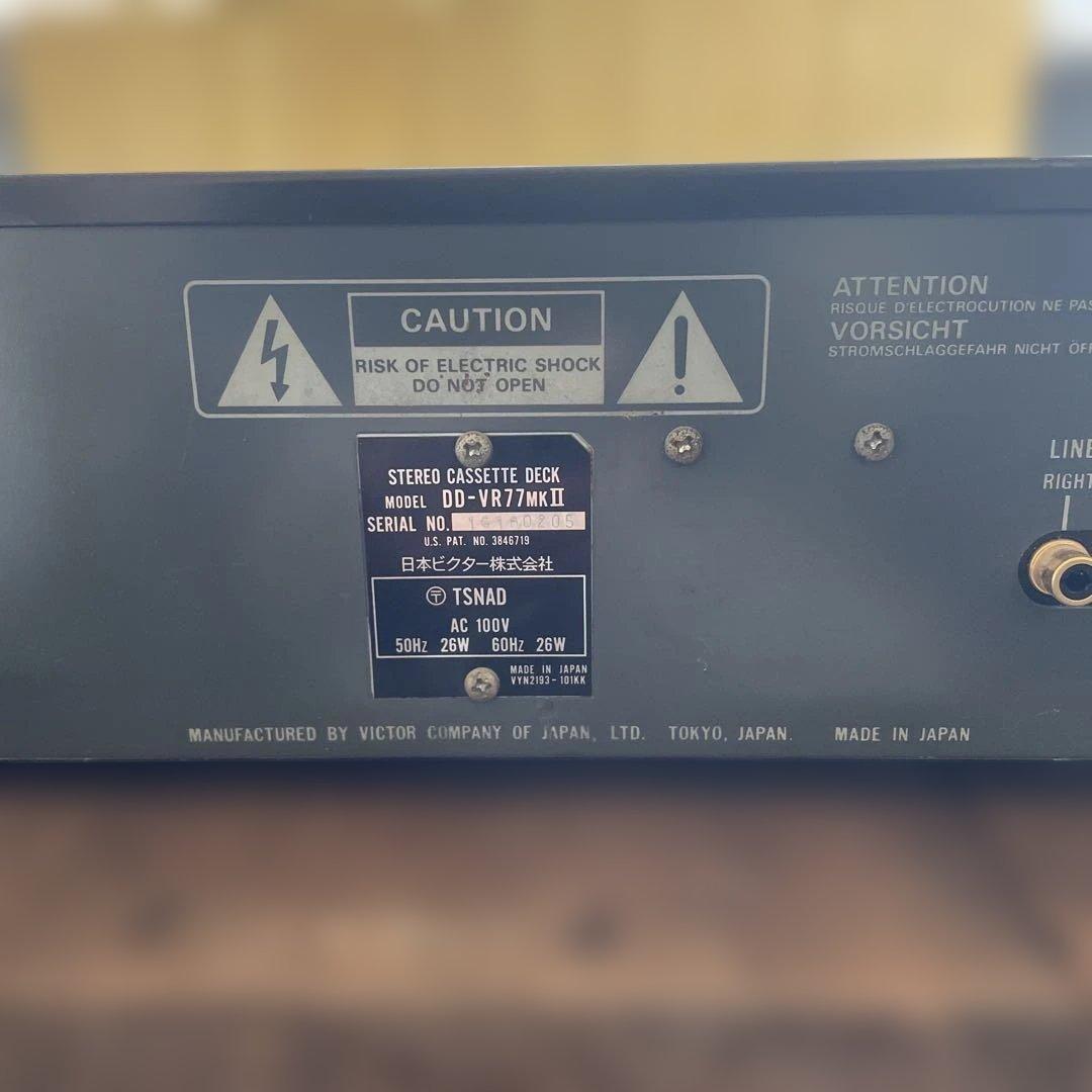 Victor DD-VR7MkII ステレオカセットデッキ