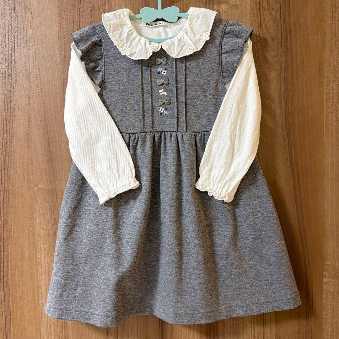 ファミリア 90 ワンピース ブラウス セット - メルカリ