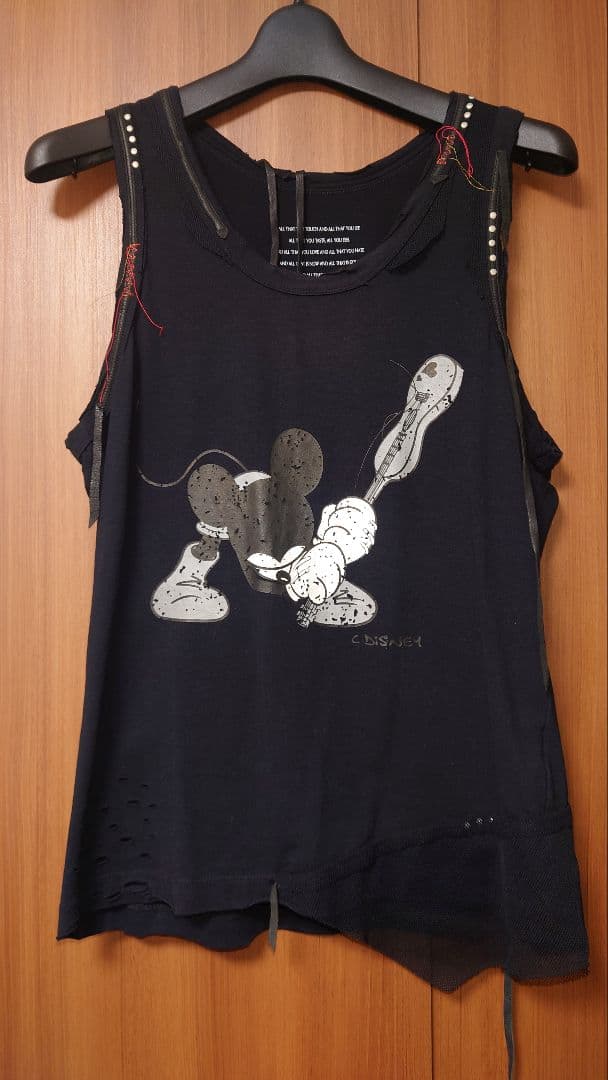 Roenロエンクラッシュミッキータンクトップ