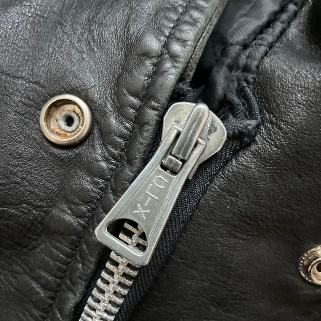 70's KALE UNIFORMS ポリスマンジャケット レザージャケット - メルカリ