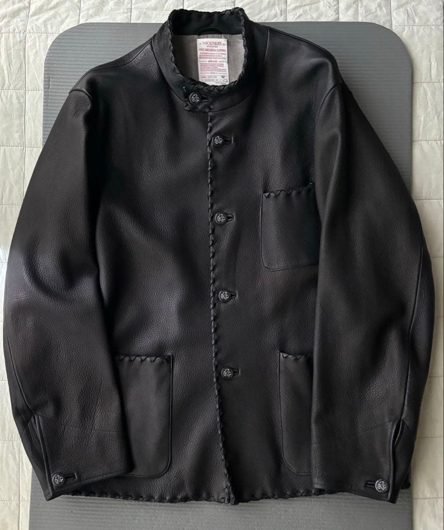 11/30までNICENESS SIMONON シモノン チョアレザージャケット - メルカリ