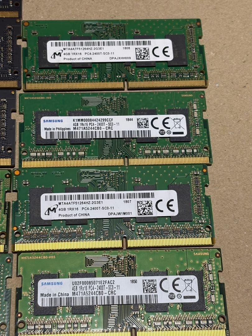DDR4 2666MHz 48GB (8GB複数) メモリセット