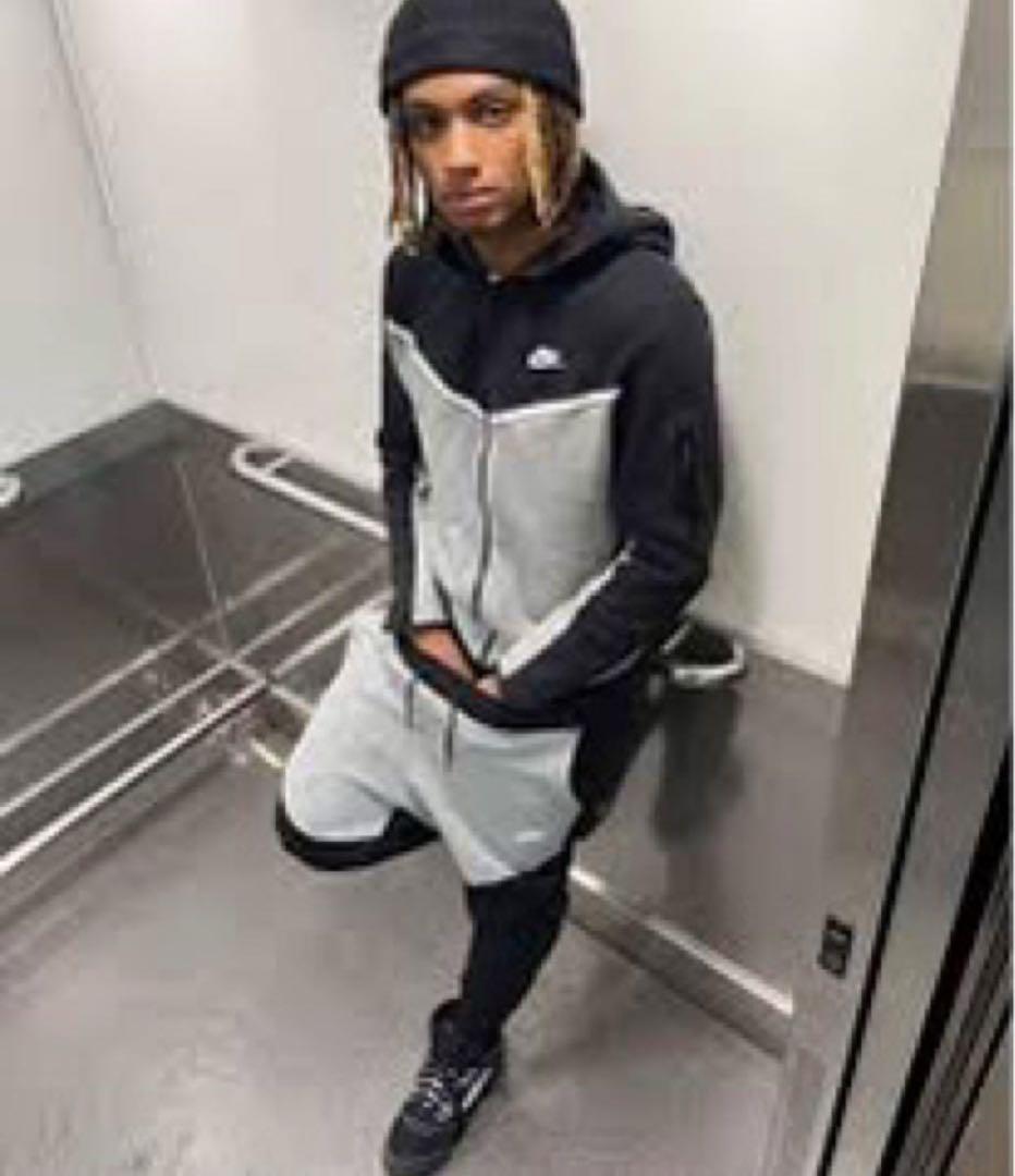 NIKE テックフリース セットアップ グレー ブラック ナイキ uk - メルカリ