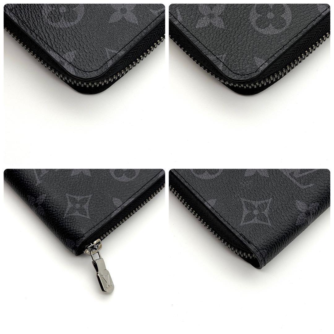 IC内蔵】ルイヴィトン エクリプス ジッピー ヴェルティカル 長財布 黒