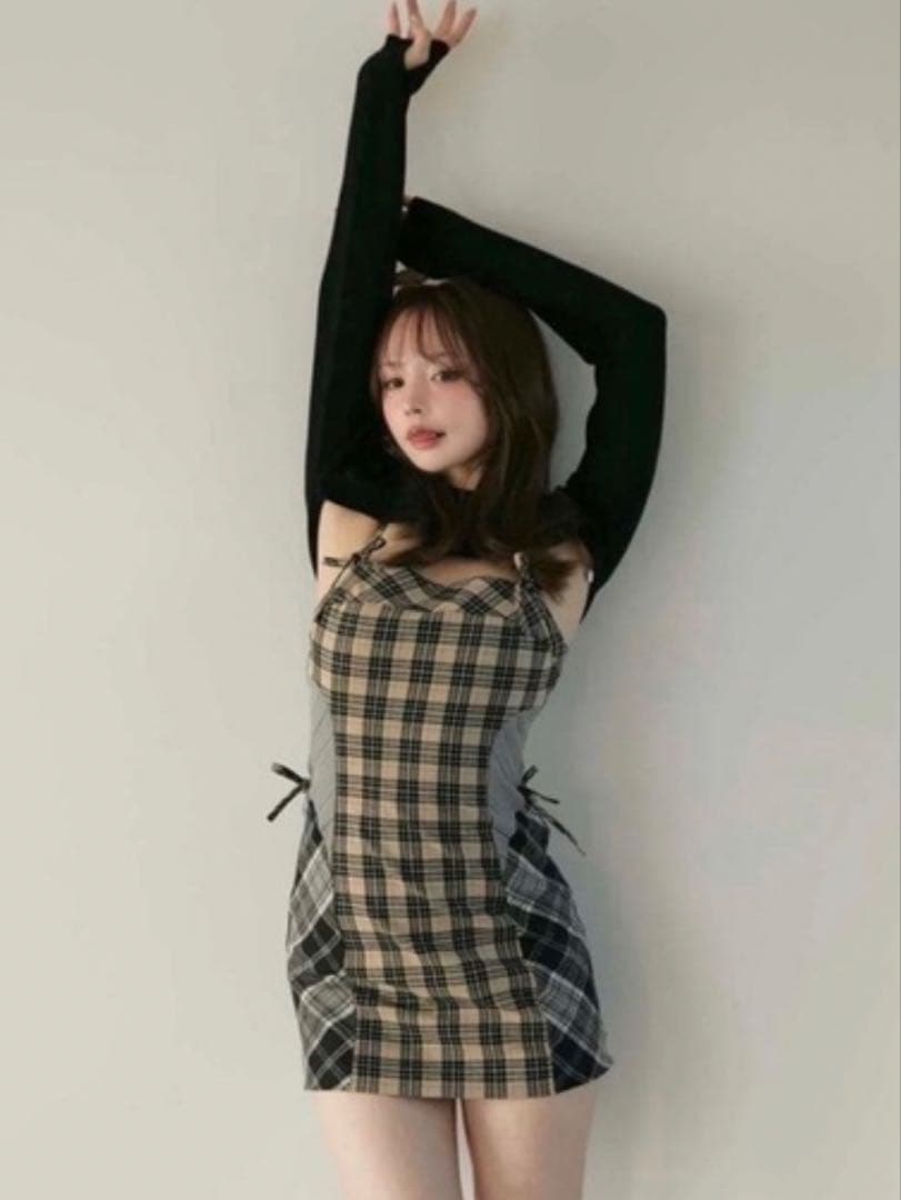 ANDMARY チェックミニワンピースセットアップ - メルカリ