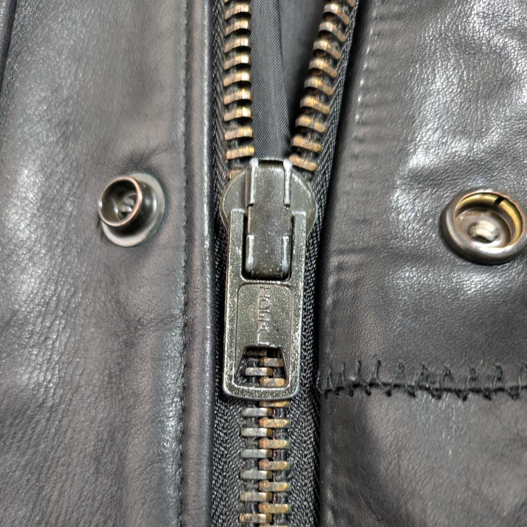 希少 42 Schott レザー M-65 フィールドジャケット 黒 ミリタリー