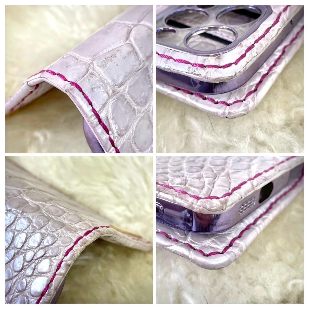 美品　ゼルパリ　スマホケース　クロコダイル　iPhone14pro