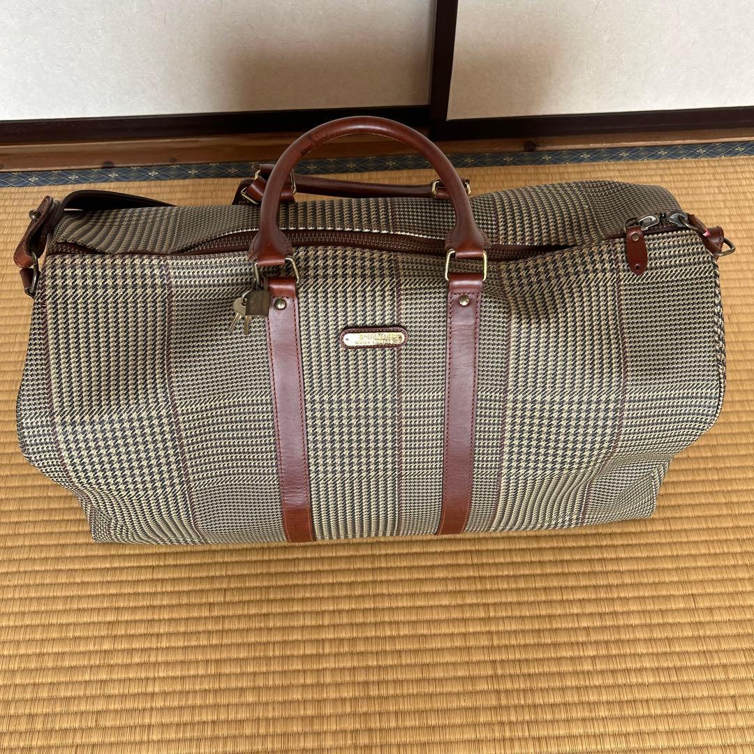 Polo Ralph Lauren チェック柄 ボストンバッグ　極美品 ポロ ラルフローレン POLO RALPH LAUREN ボストンバッグ チェック柄