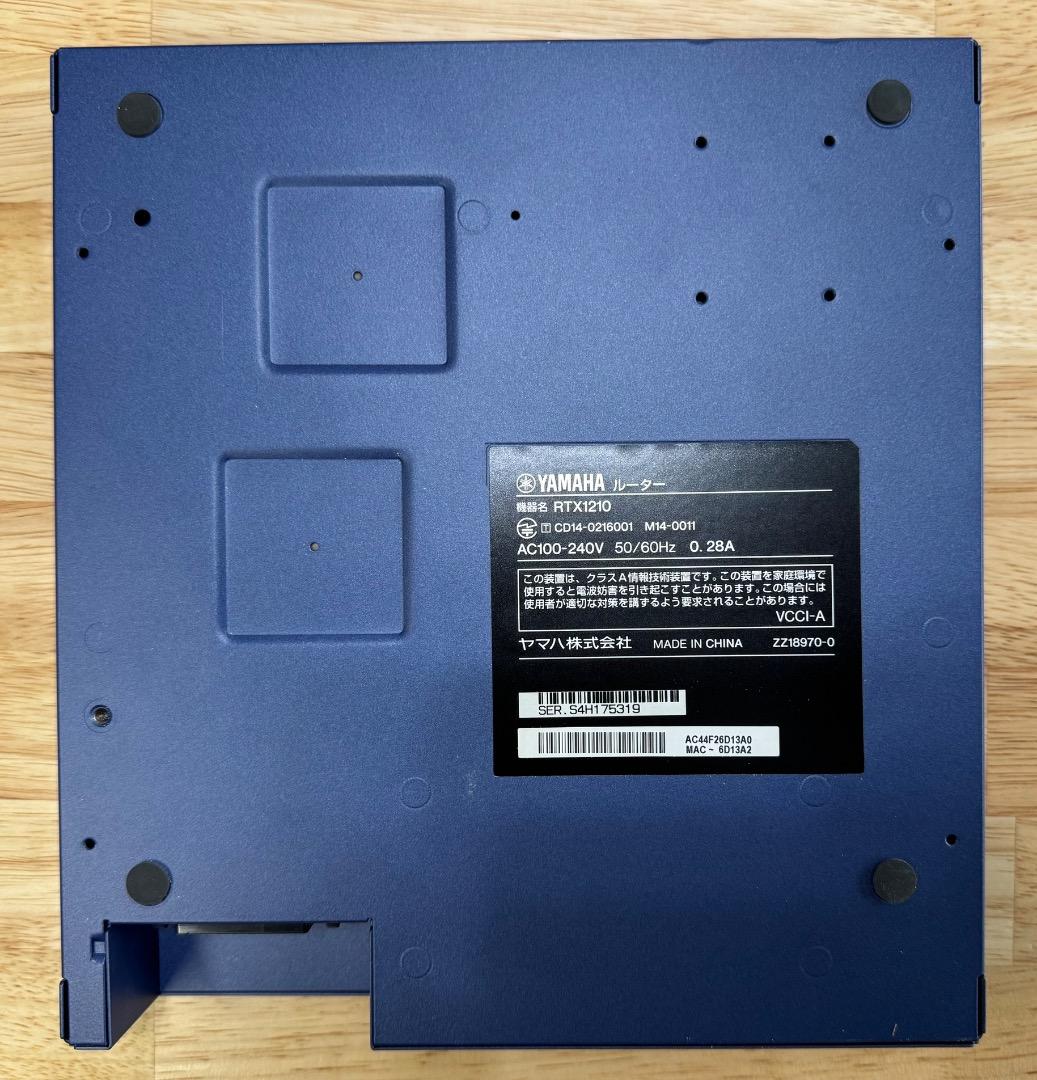 【動作確認済】YAMAHA RTX1210 有線LANルーター（FW最新化済）