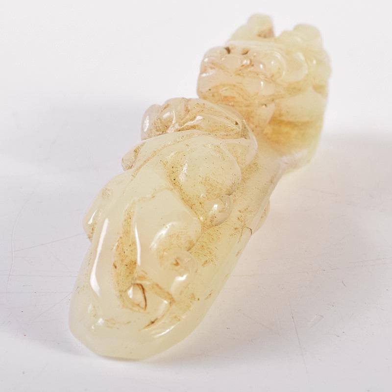 中国 玉石彫刻 神獣刻 帯鉤 筆架 C 8163E - メルカリ