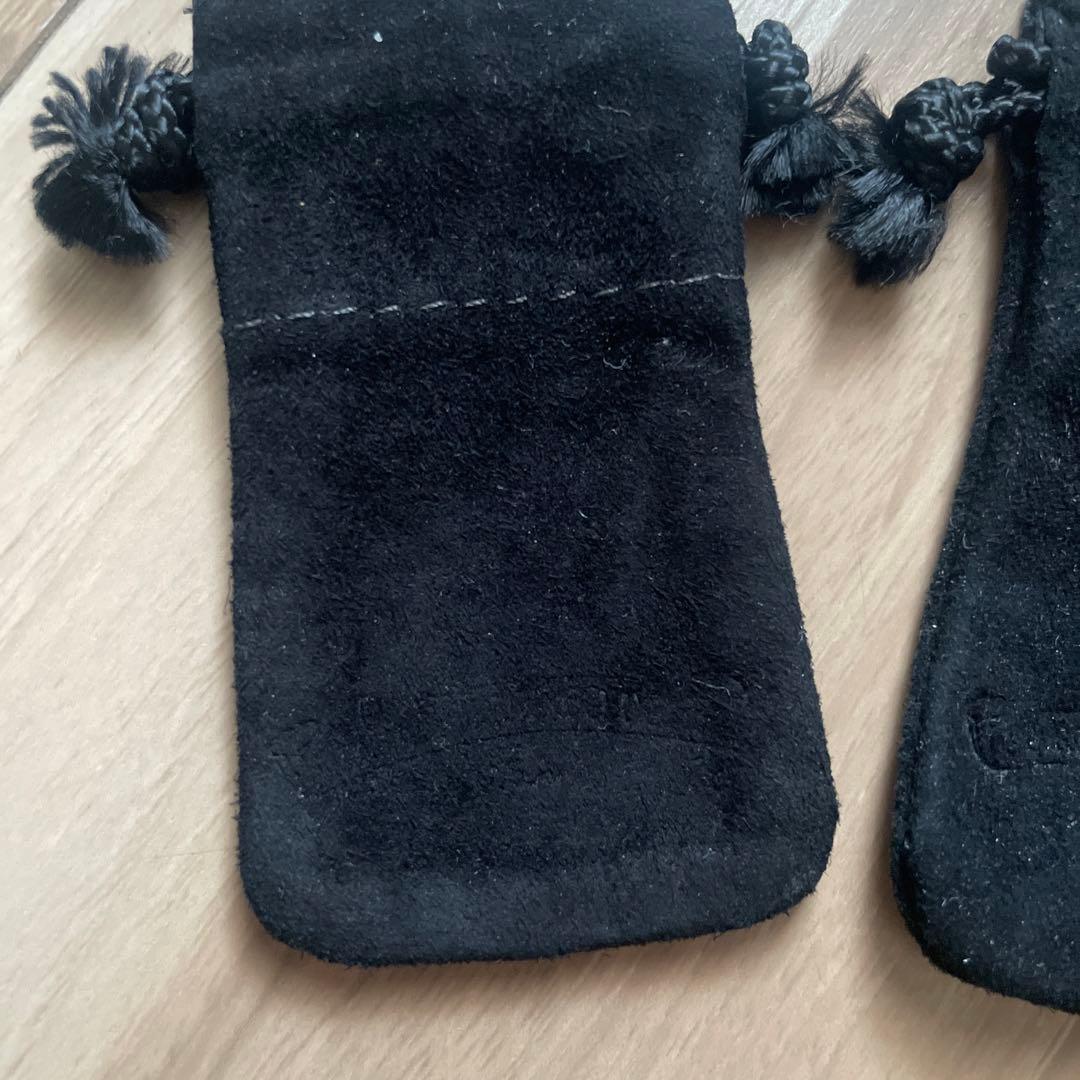 chrome hearts クロムハーツ 革袋 巾着 ポーチ 正規品 5枚 - メルカリ