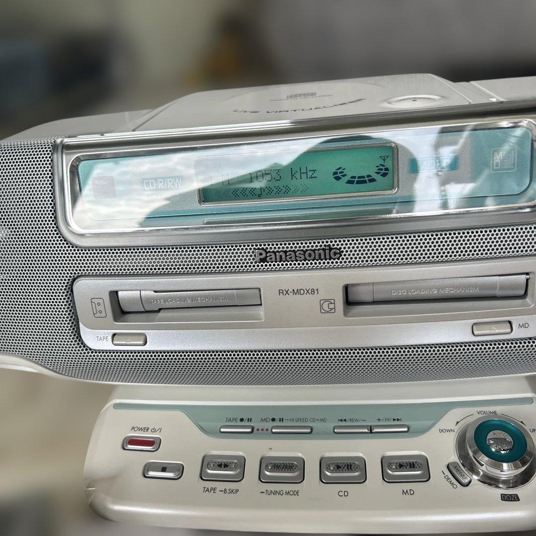 （美品）Panasonic パーソナルMDシステム RX-MDX81