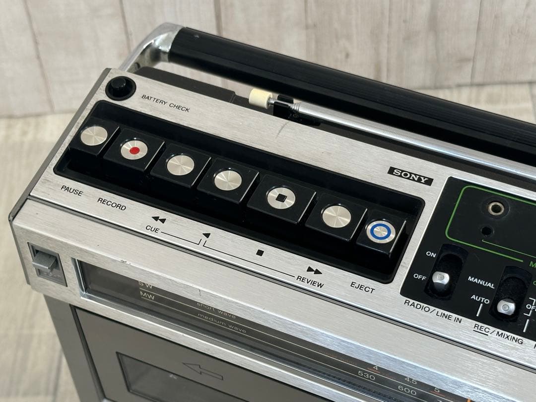 昭和の名機SONY ラジカセ　CF-1980V レア ラジオカセット 動作品