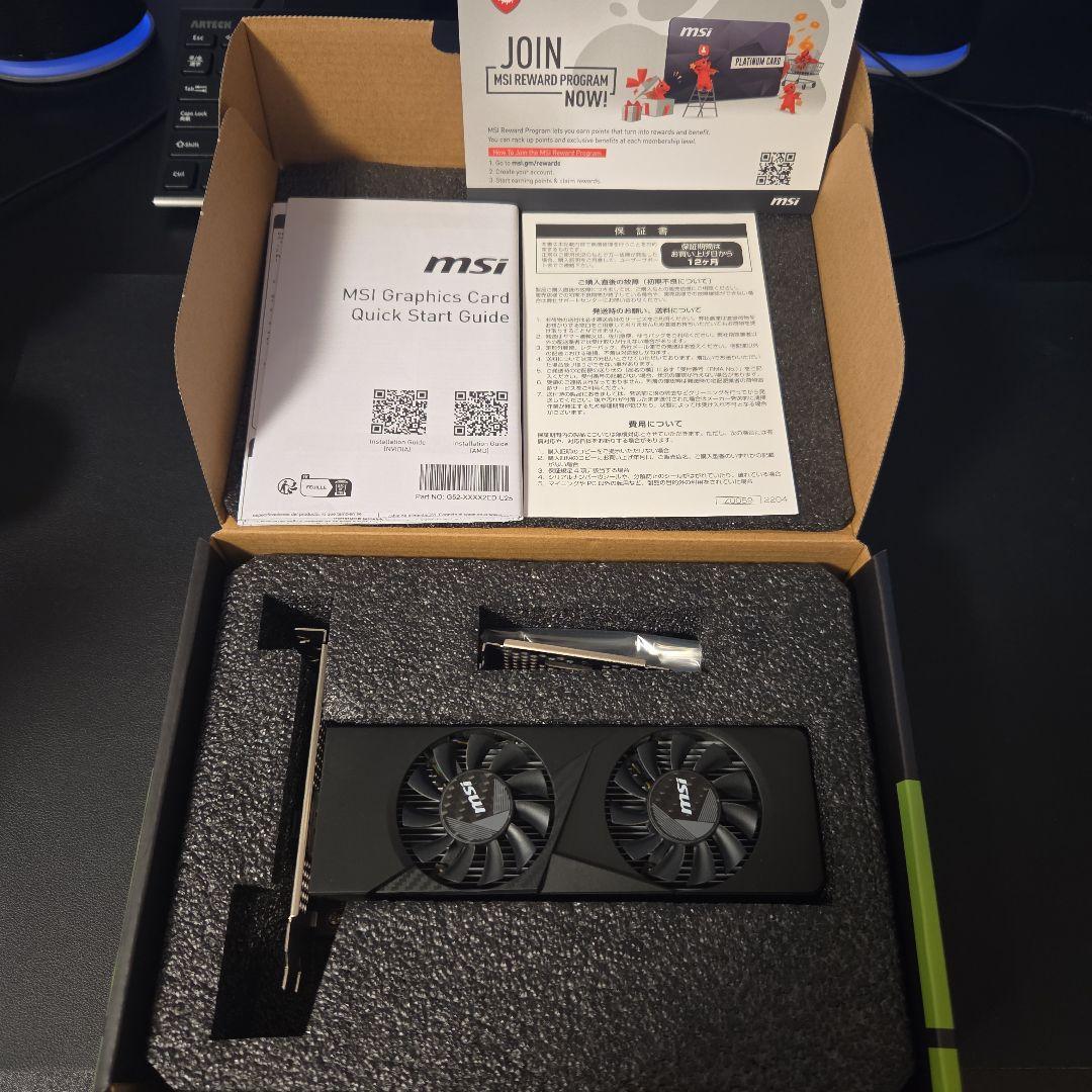 グラフィックボード・グラボ・ビデオカード MSI GeForce RTX3050 LP