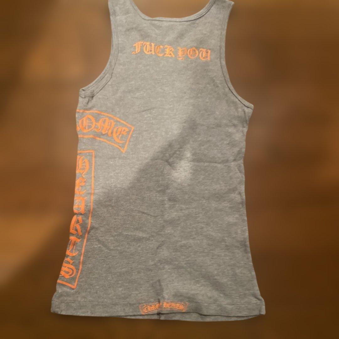 doorzo様 レア 正規 クロムハーツ 正規品 蛍光オレンジロゴ タンク