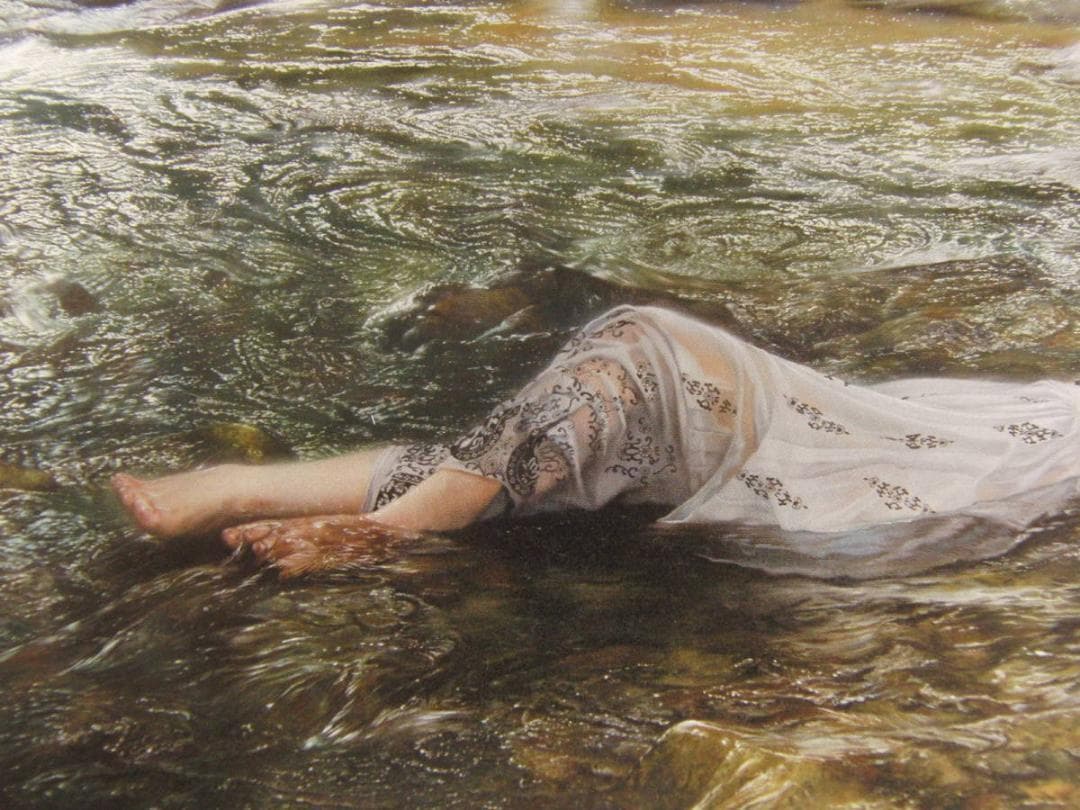 鶴友那、【ながれとどまりうずまききえる】、希少な額装用画集より、厳選